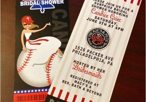 Baseball Bridal Shower Invitations Baseball Ticket Invitation Bridal Shower Bachelorette Wedding