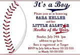 Baseball Invitations for Baby Shower Baseball Baby Shower Invitation