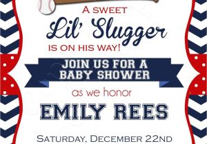 Baseball Invitations for Baby Shower Baseball Baby Shower Invitations Printable
