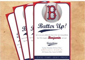 Baseball Invitations for Baby Shower Baseball themed Shower Invite Baby Shower