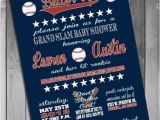 Baseball themed Baby Shower Invites Baseball theme Baby Shower Invitation Couples Baby Shower