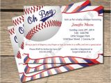 Baseball themed Baby Shower Invites Oh Boy Baseball themed Baby Shower Invitation 5×7