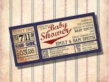 Baseball themed Baby Shower Invites Vintage Baseball theme Baby Shower Invitations Custom