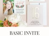Basic Birthday Invitations Basic Invite Review Customize Your Party Invitations
