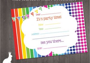 Basic Birthday Party Invitations Green Color Background Party Invitation Templates with