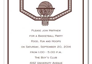 Basketball Birthday Party Invitation Wording Basketball Basketcase Party Invitations by Invitation