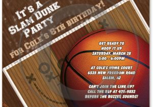 Basketball Birthday Party Invitation Wording Basketball Birthday Party Invitations