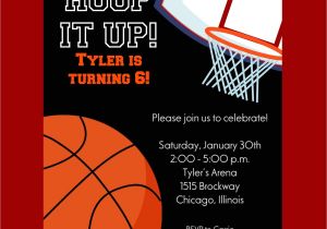 Basketball Birthday Party Invitation Wording Basketball Invitation Printable Invitation Kids Birthday
