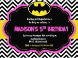 Batgirl Birthday Party Invitations Batman Batgirl Pink Bat Man Bat Girl Birthday Party Invitation