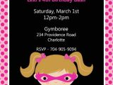 Batgirl Birthday Party Invitations Pink Batgirl Birthday Invitations