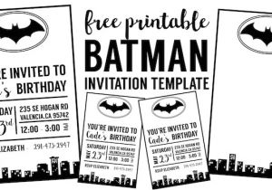 Batman Baby Shower Invitation Templates Free Batman Invitation Template Paper Trail Design
