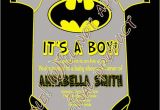 Batman Baby Shower Invitation Templates Superhero Batman Baby Shower It S A Boy Party by Craftyhooves