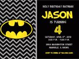 Batman Birthday Invitation Template Batman Superhero Birthday Party Invitation by
