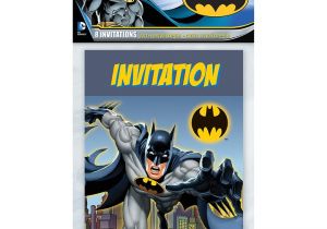 Batman Birthday Invitations Walmart Batman Invitations 8 Count Hollar so Much Good Stuff