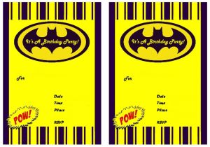 Batman Birthday Invites Free Printables 9 Awesome Batman Birthday Invitations