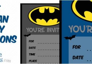 Batman Birthday Invites Free Printables Batman Birthday Invitations to Print — Printable Treats