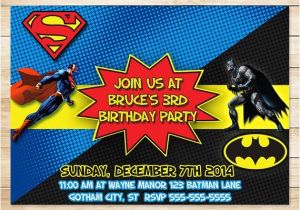 Batman Vs Superman Birthday Party Invitations On Sale Batman Superman Invitation Batman Superman Birthday