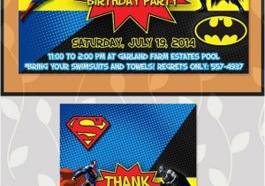 Batman Vs Superman Party Invitations Batman Superman Invitation Batman Superman Birthday
