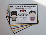 Batman Vs Superman Party Invitations Batman Vs Superman Birthday Party by 1stimpressioninvites