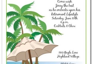 Beach themed Retirement Party Invitations Kick Back Beach Invitation Tropical Party Invitations