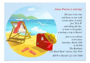 Beach themed Retirement Party Invitations Most Popular Retirement Party Invitations