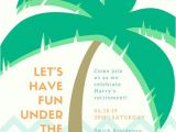Beach themed Retirement Party Invitations Retirement Party Invitation Templates Canva