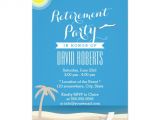 Beach themed Retirement Party Invitations Summer Beach theme Retirement Party Invitations Zazzle