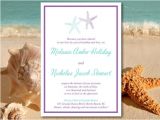 Beach Wedding Invitation Template Beach Wedding Invitation Template Starfish Invitation