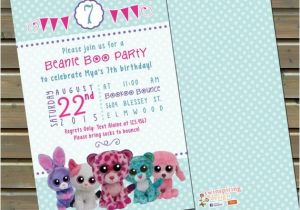 Beanie Boo Party Invitations 20 or 30 Printed Beanie Boo Birthday Party by