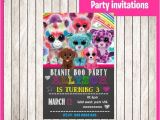 Beanie Boo Party Invitations Beanie Boo Chalkboard Invitation Instant by Printnatyparty