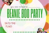 Beanie Boo Party Invitations Beanie Boo Party Ideas