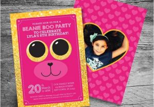 Beanie Boo Party Invitations Stuffed Animal Adoption Birthday Party Invitation