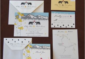 Bear Wedding Invitations Love Bears Wedding Invitation Suite Paperfish Designs