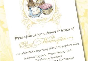 Beatrix Potter Baby Shower Invitations Digital Beatrix Potter Baby Shower Invitation by