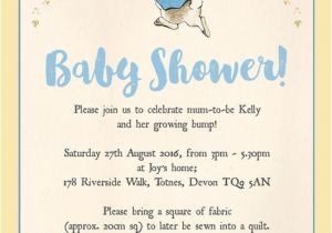 Beatrix Potter Baby Shower Invitations Peter Rabbit Baby Shower Invitation From £0 80 Each