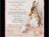 Beatrix Potter Baby Shower Invitations Pin Beatrix Potter Bunny Rabbit Baby Shower Tea