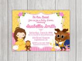 Beauty and the Beast Baby Shower Invitations Beauty and the Beast Baby Shower Invitation by Little