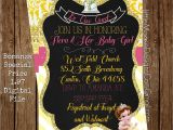 Beauty and the Beast Baby Shower Invitations Beauty and the Beast Belle Baby Shower Invitation Be