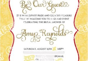 Beauty and the Beast Baby Shower Invitations Beauty and the Beast Bridal Shower and Sweet On Pinterest