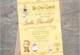 Beauty and the Beast Baby Shower Invitations Beauty Belle Beast Baby Shower Invitation Bell Be Our Guest