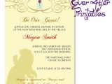 Beauty and the Beast Bridal Shower Invitations Beauty and the Beast Invite Disney Wedding Beauty and