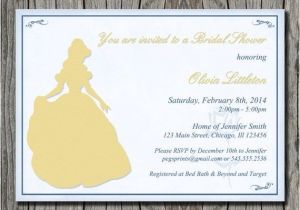 Beauty and the Beast Bridal Shower Invitations Disney 39 S Beauty and the Beast Bridal Shower Invitation
