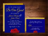 Beauty and the Beast Inspired Wedding Invitations Beauty and the Beast Wedding Invitations Fairytale