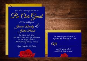 Beauty and the Beast Wedding Invitations Beauty and the Beast Wedding Invitations Fairytale