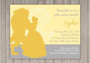 Beauty and the Beast Wedding Shower Invitations Bridal Shower Invitation Beauty and the Beast Digital File