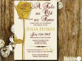Beauty and the Beast Wedding Shower Invitations Fairytale Beauty and the Beast Bridal Shower by