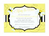 Bee themed Baby Shower Invites Bee themed Baby Shower Invitation Mom to "bee"