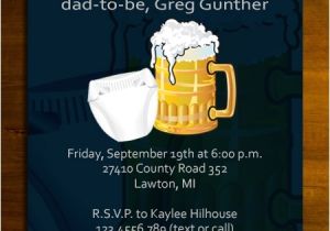 Beer and Diaper Party Invite Template Insanely Cute and Amazing Diaper Party Ideas