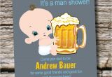 Beer and Diaper Party Invite Template Man Shower Beer and Babies Diaper Party Invitation
