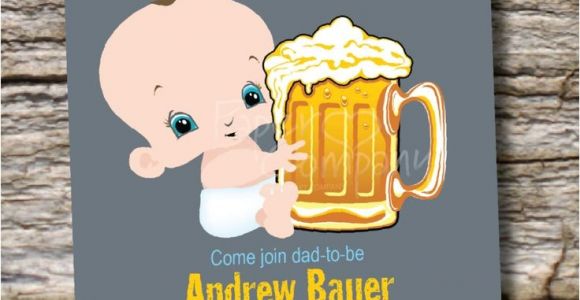 Beer and Diaper Party Invite Template Man Shower Beer and Babies Diaper Party Invitation